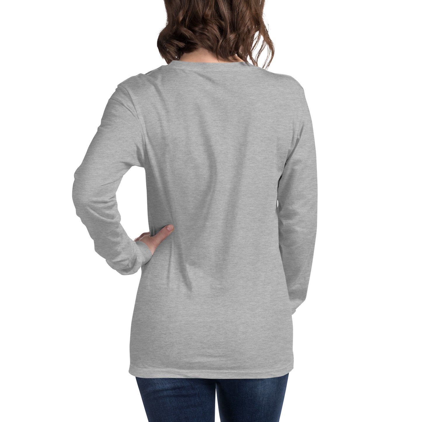 Unisex Long Sleeve Tee heather back