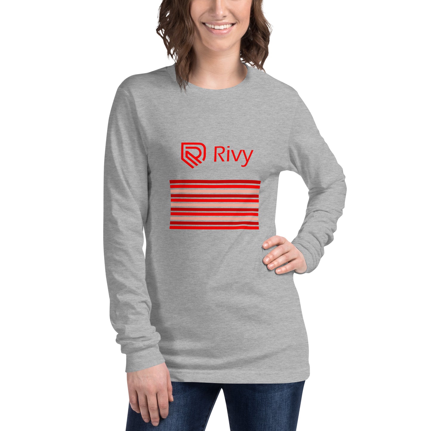 Unisex Long Sleeve Tee heather front