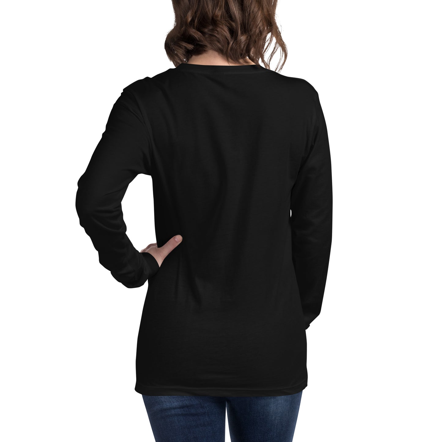 Unisex Long Sleeve Tee black back