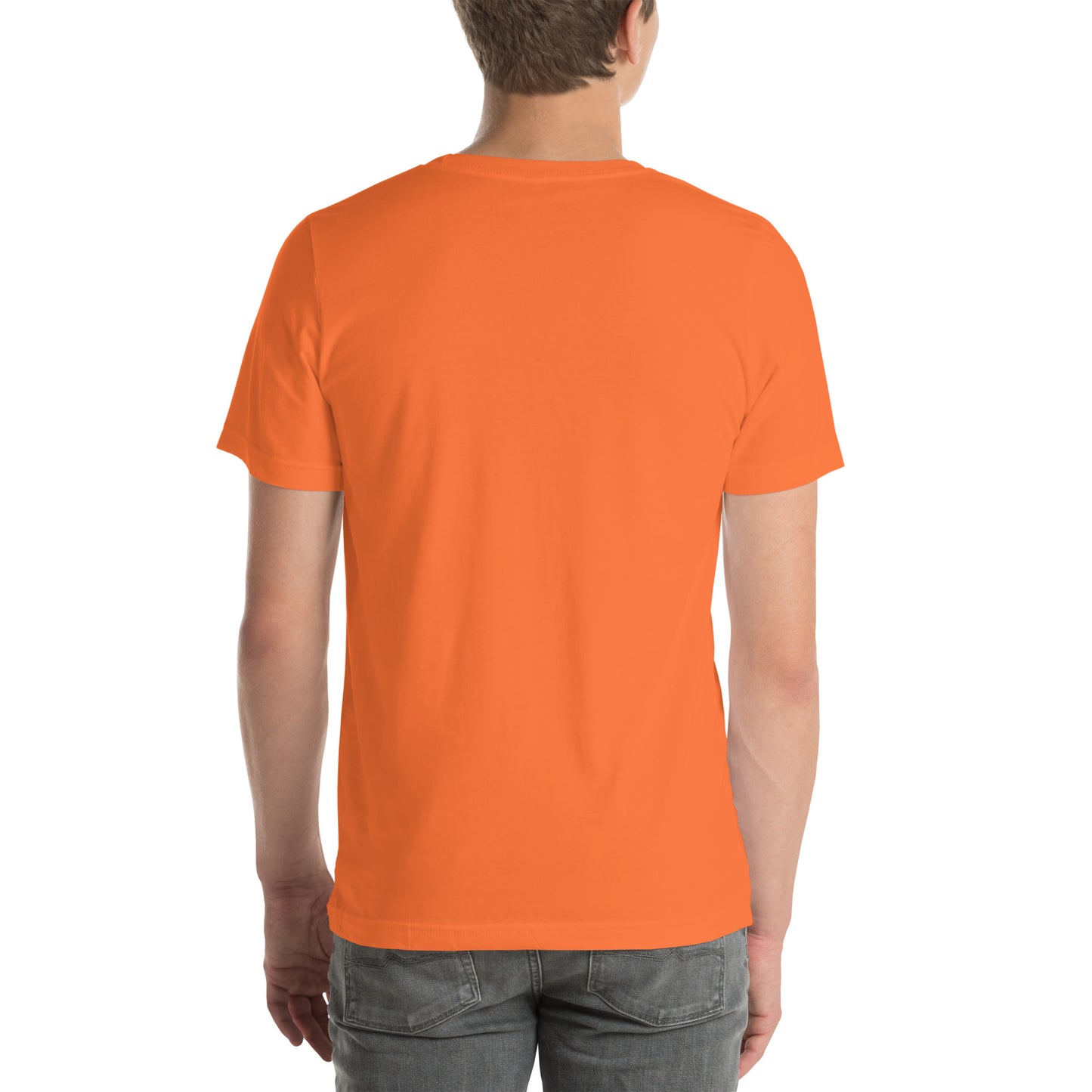 Unisex t-shirt orange back