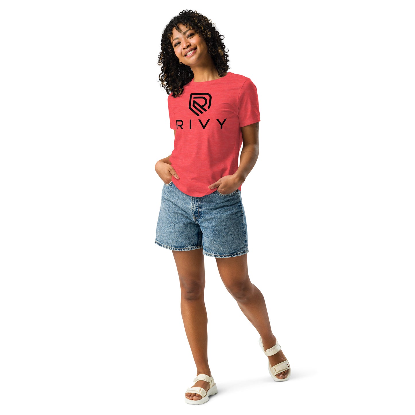 Women's Relaxed T-Shirt heather red front