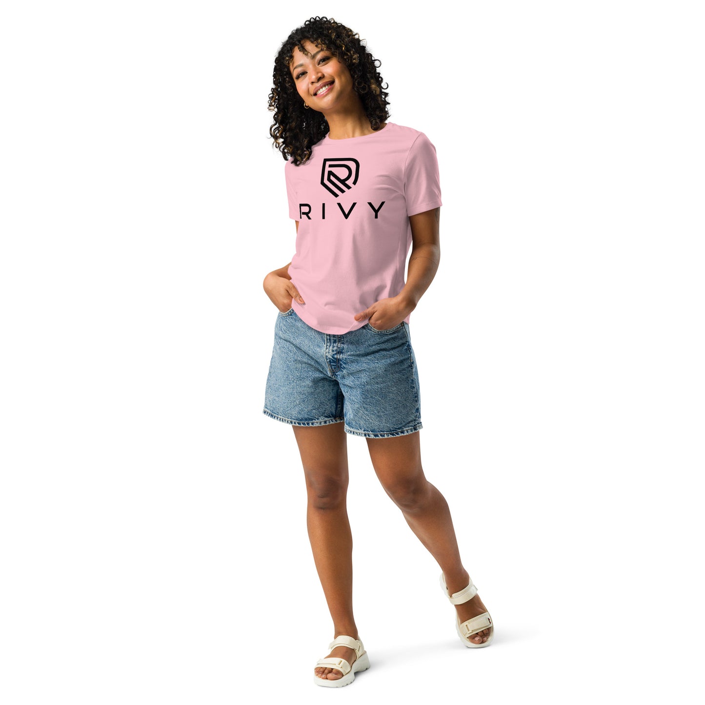 Women's Relaxed T-Shirt pink front