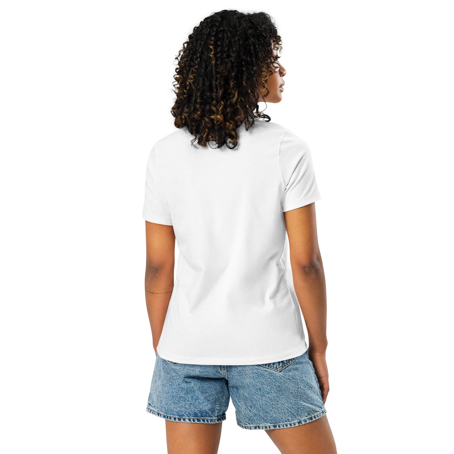 Women's Relaxed T-Shirt white back