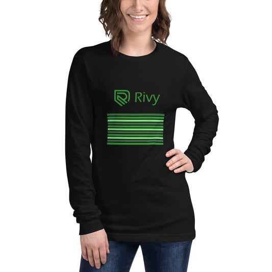 Unisex Long Sleeve Tee black front
