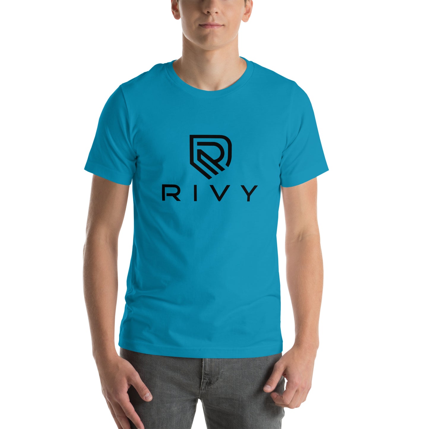 Unisex t-shirt aqua front