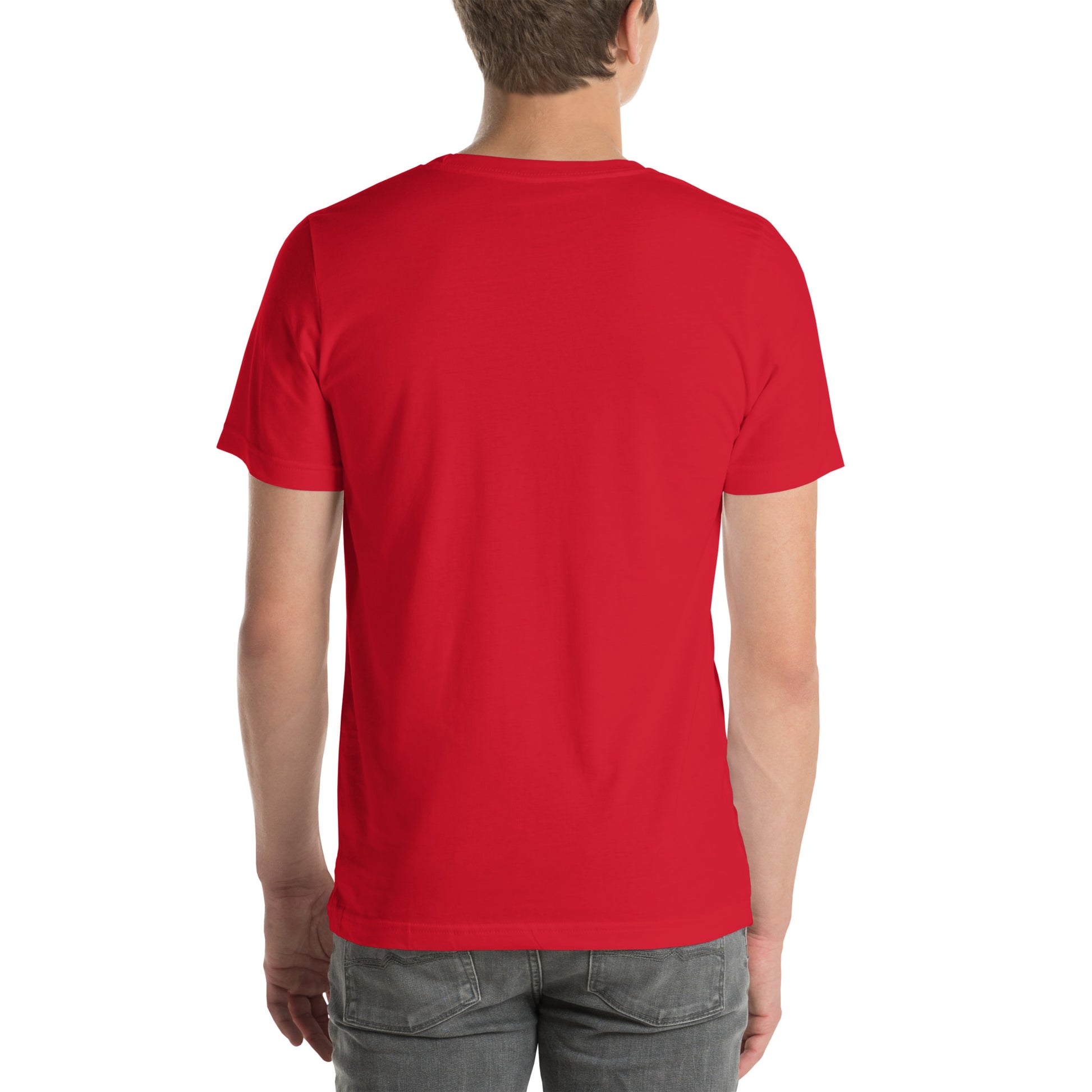 Unisex t-shirt red back