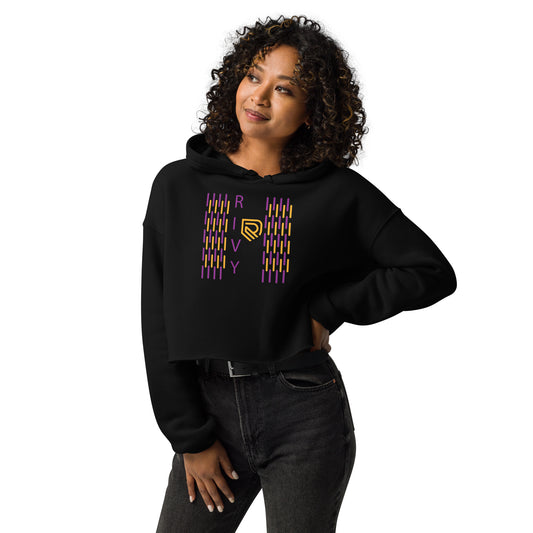 Crop Hoodie black front